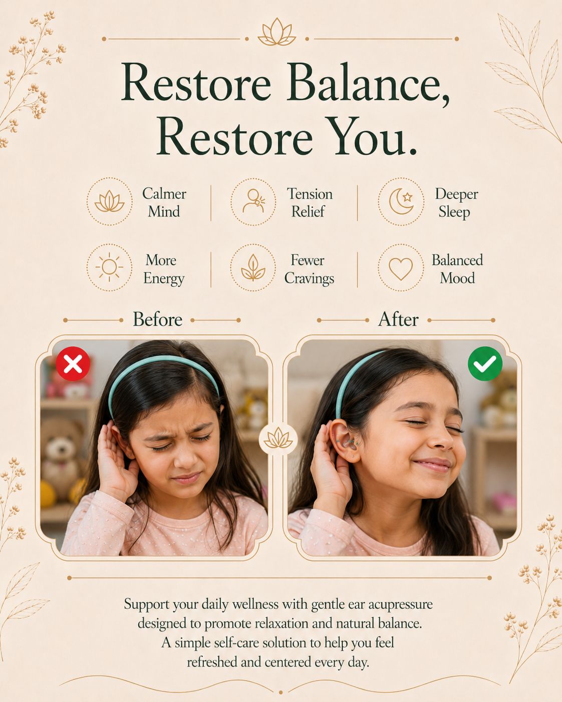 Kids Ear Seeds Chart & Guide, Kid-Friendly Acupressure, Ear Seed Maps, 30+ healing remedies in ONE Guide, How-To Videos, FAQs, 101 workshop