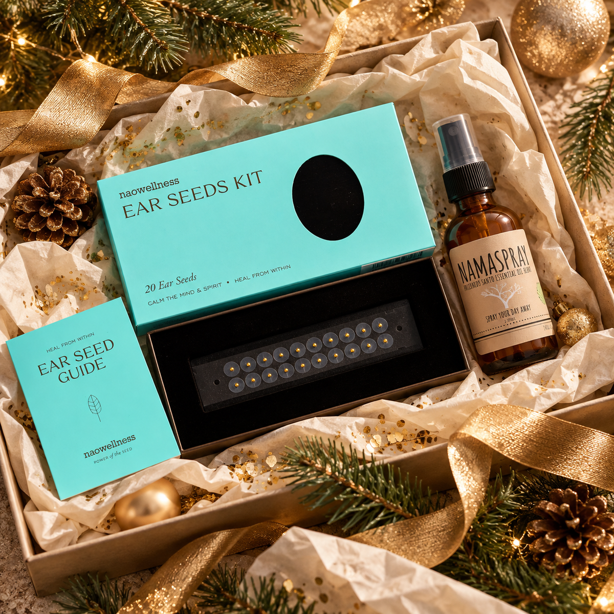 NAO Wellness Ear Seeds Kit + Namaspray Self-Care Ritual Bundle